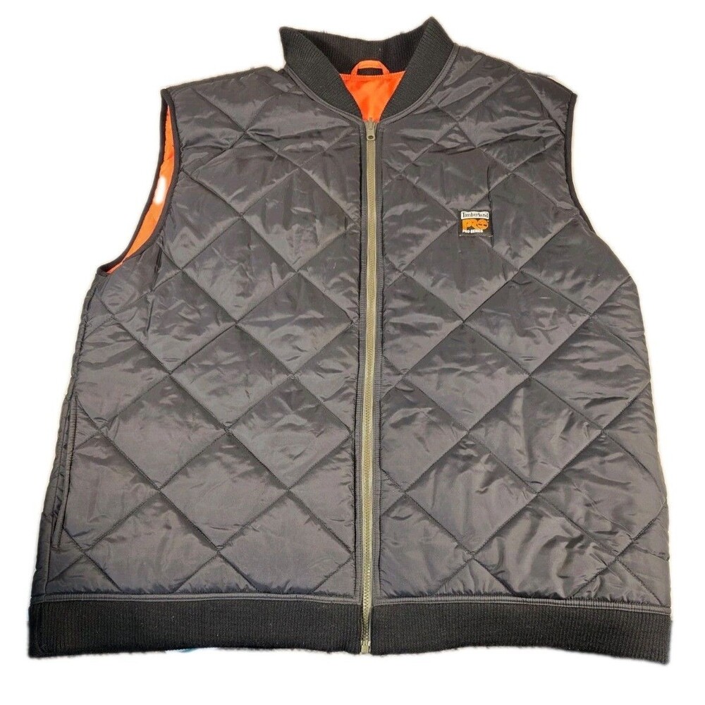 Timberland PRO Quilted Vest Black Mens Size 2XL